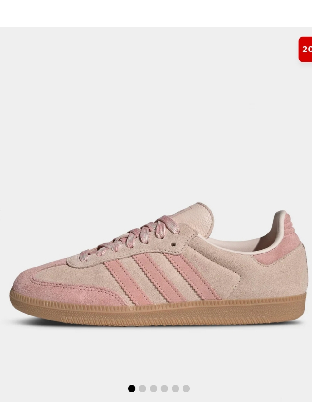 Nwot Pink Adidas Sambas 7.5